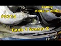 Toyota Camry 2003 to 2006 replace Bank1 Sensor 2 oxygen sensor to fix code P0136