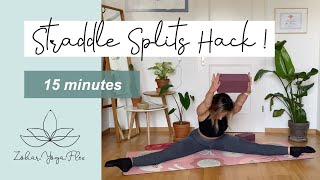 Straddle Split Training (Follow Along Routine) Get deeper in 15min!