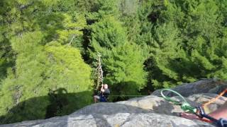 Crazy rappelling incident