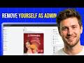 How to Remove Yourself as Admin From Facebook Page