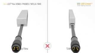 LED Linear VarioLED Flex VENUS/PHOBOS/SKYLLA/NIKE - Installation Instruction - Top View / Side View