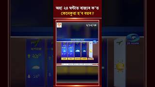 অহা ২৪ ঘণ্টাত ৰাজ্যৰ ক’ত কেনেকুৱা হ’ব বতৰ?