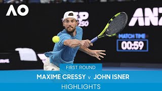 Maxime Cressy v John Isner Highlights (1R) | Australian Open 2022