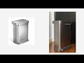 simple human 55l step trash can stainless steel kitchen trash review