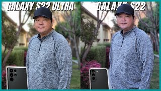 Samsung Galaxy S22 Ultra vs Galaxy S22 Camera Test | What's the difference? (AUTO vs PRO MODE)