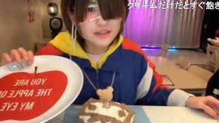 ニコニコテレビちゃんのケーキを作るゆのんちゃん