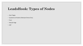 10 Using LeadsHook Level 1 ESP Node & Fields Mapping