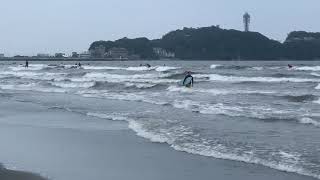 江ノ島　湘南　鵠沼海岸　今日の波