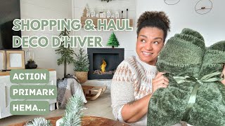 SHOPPING \u0026 HAUL DECO D'HIVER | Action, Primark, Hema... On va faire les boutiques ensemble !