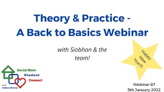 Theory \u0026 Practice - A Back to Basics Webinar: Social Work Student Connect Webinar 67