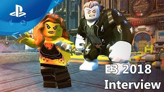 LEGO DC Super-Villains - Gameplay Demo - E3 2018 Interview [PS4]