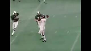 Dick Butkus presenting that ball to the defender in 1971 after was priceless