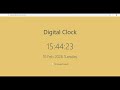 Digital Clock Web App with React ⏰