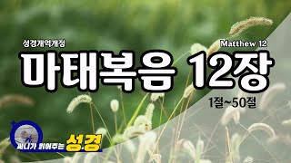 [매일말씀] 마태복음 12장 (Matthew 12) - 자막성경