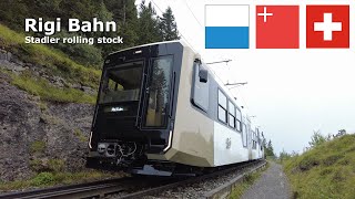 Rigi Bahn - New Stadler rolling stock (1/2) (September 2023) 4K #Switzerland #railway #Stadler