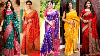 Latest Silk Saree | Designer Silk Sarees | Silk Saree Ideas #saree #sarees #sareecollection #silk