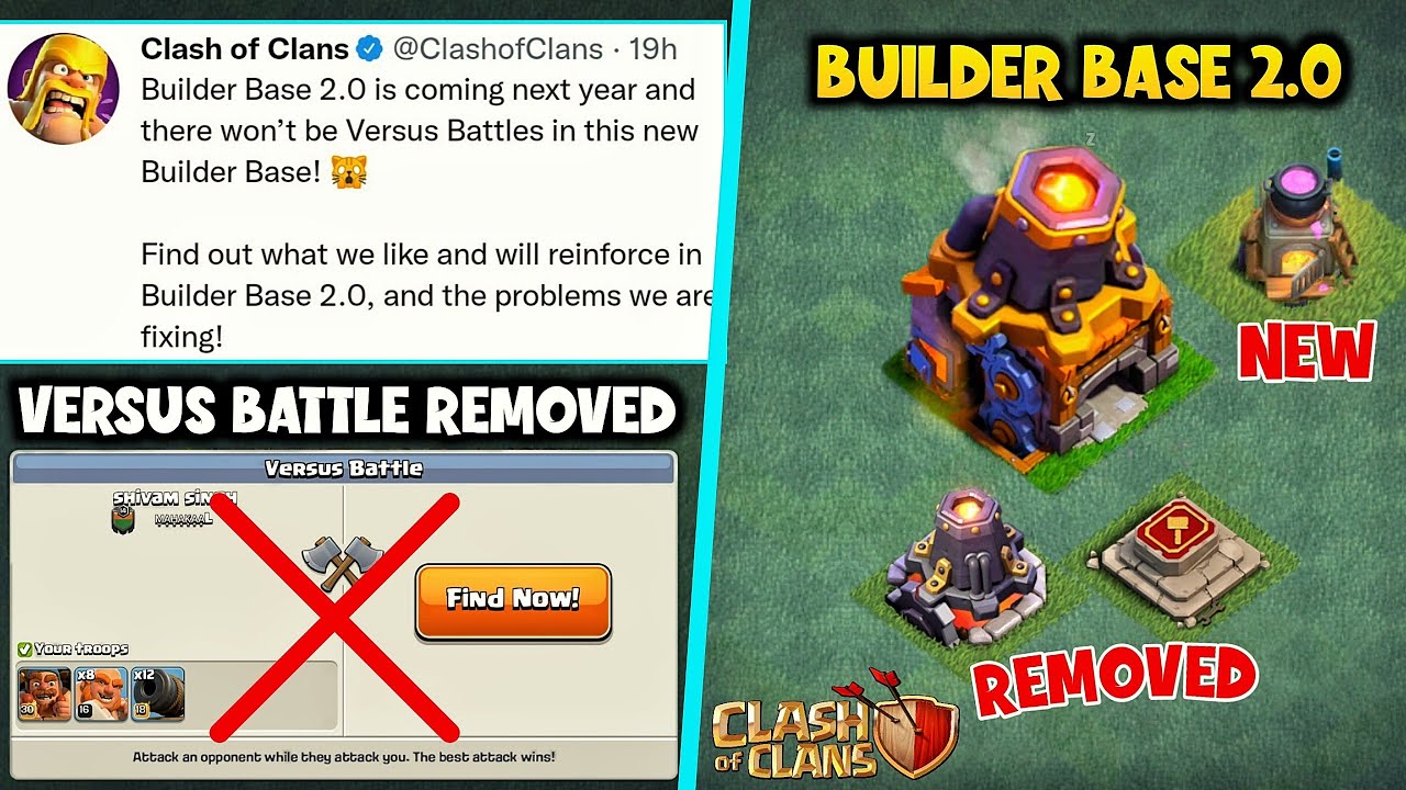 Builder Base 2.0 Coming In Next Update😲 | Redesign BH | Some Things ...