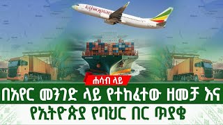 በአየር መንገድ ላይ የተከፈተው ዘመቻ እና የኢትዮጵያ የባህር በር ጥያቄ |ሐሳብ ላይ