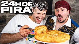 24 horas COMIENDO lo que cocina EL PIRATA 🍩