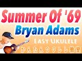 Summer Of '69 / Bryan Adams（入門コード4つ＋フルコーラス）ウクレレかんたんコード&レッスン #ukulele  #ウクレレ  #ウクレレ弾き語り #bryanadams