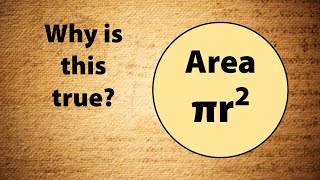 Why is πr² the formula for a circle's area?