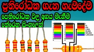 ප්‍රතිරෝධ ගැන දන්න සිංහලෙන් /resistor/ sathsarani electronic/