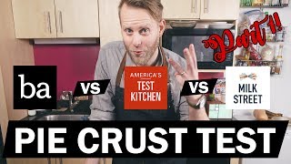 🥧 Pie Crust 3 Ways [1/2] - Bon Appetit vs America's Test Kitchen vs Milk Street - Explorers Kitchen