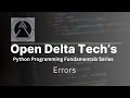Python Fundamental Series: Errors