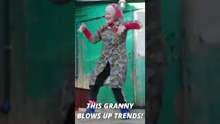 Crazy granny explodes tik-tok trends #shorts