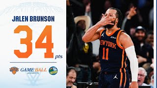 Jalen Brunson drops 34 PTS against the Philadelphia 76ers | February 26, 2025