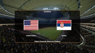 USA vs Serbia | International Friendly 25th January 2023 Full Match eFootball 2023