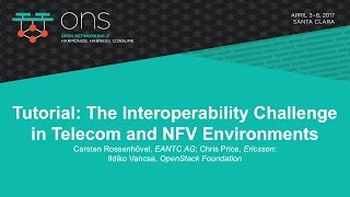 Tutorial: The Interoperability Challenge in Telecom and NFV Environments