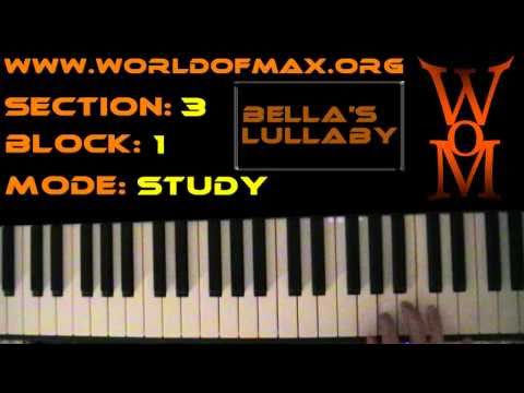 How To Play "Bella's Lullaby" On Piano Part 1 (Right Hand) - YouTube