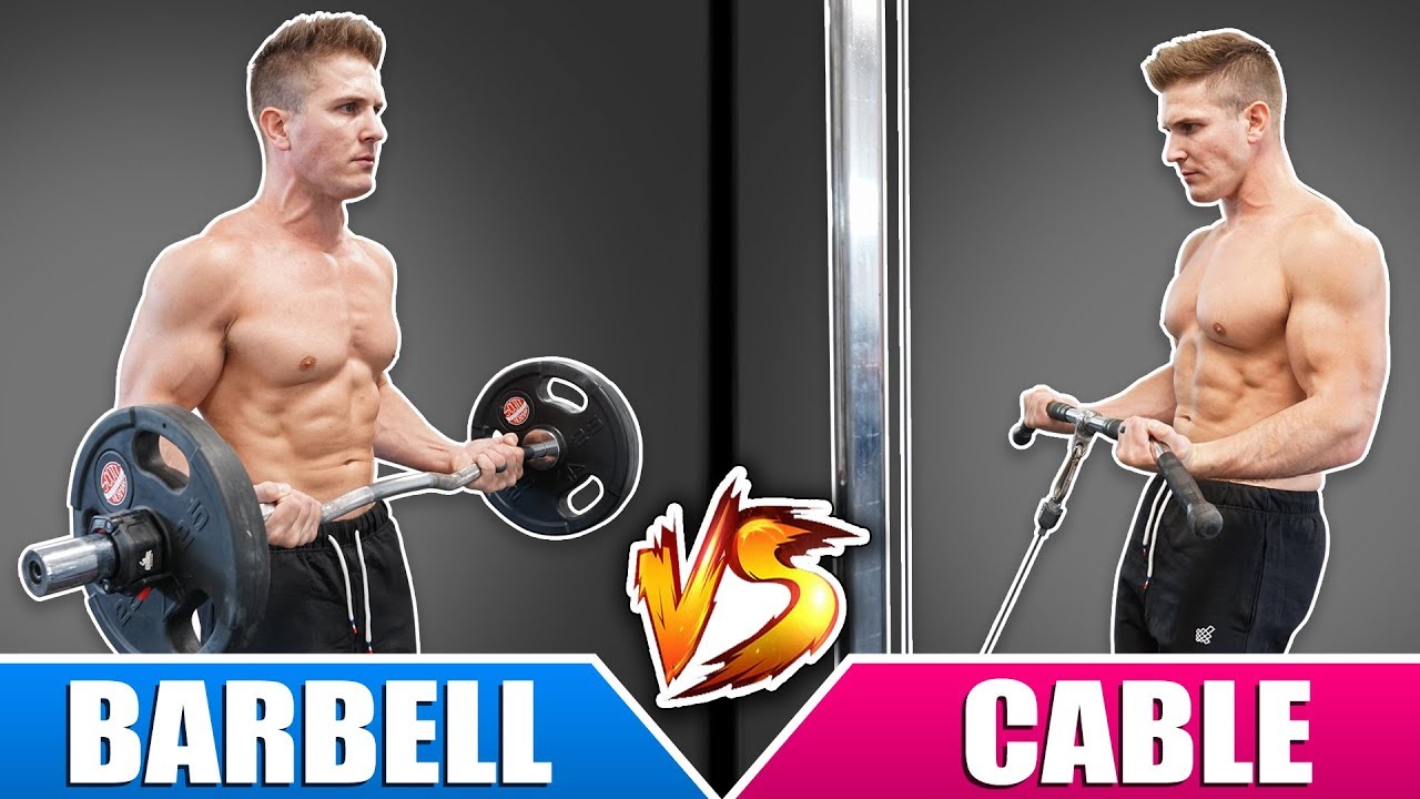 Barbell Curl VS Cable Curl | Which Builds BIGGER Biceps Faster? - YouTube