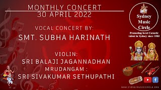 MONTHLY CONCERT APRIL 2022