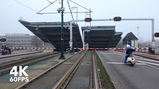 Bridge opening | 🚊 HTM Line 15 | 4K Tram Cabview | 🇳🇱 The Hague | Siemens Avenio