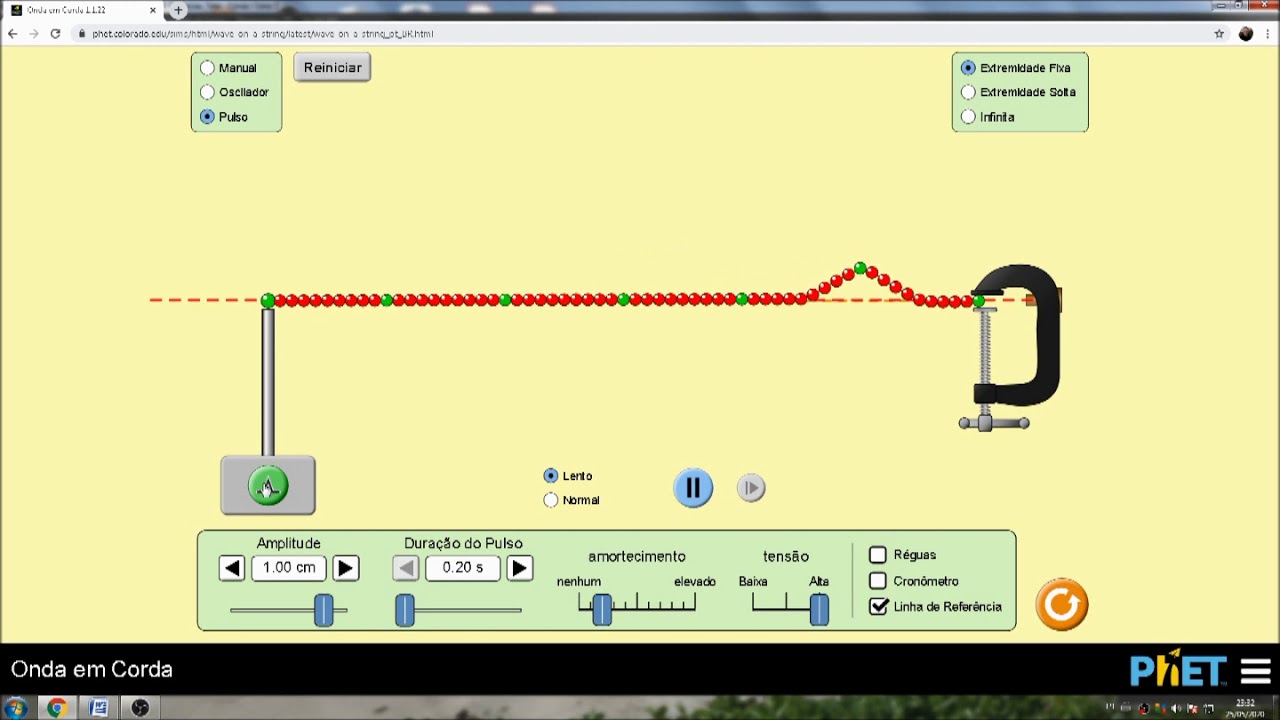Explicação Do Uso Do Simulador Onda Em Corda Do Portal Phet - Prof ...
