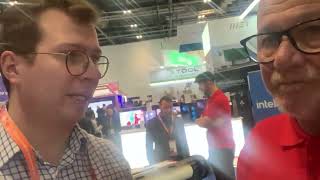 Connecting with Canon’s Steve Moody at Bett 2025