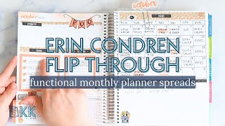 Erin Condren Functional Planner Flip Through How to Use Weekly Plans Dashboard Pages, Menu Planning