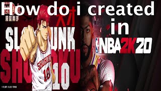 How do i created Slamdunk in NBA 2K20