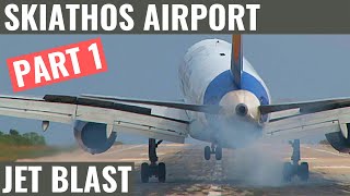 SKIATHOS AIRPORT | PART 1 | AMAZING LANDINGS \u0026 TAKEOFF | RUNWAY ACTION | PLANE SPOTTING