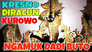 Kresno diracun kurowo gawe nesu rubah wujud dadi buto gedine ngebeki jagat