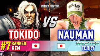 SF6 🔥 TOKIDO (#7 Ranked Ken) vs NAUMAN (Terry) 🔥 Street Fighter 6 High Level Gameplay