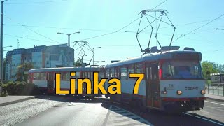 Linka 7 Fibichova   Neředín, krematorium přes Tržnici - DPMO - Olomoucká Šalinka