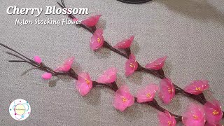 How to make Nylon Stocking Flower 🌸Cherry Blossom 🌸 #chinesenewyear2025