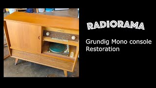 A medium sized Grundig mono console overhaul