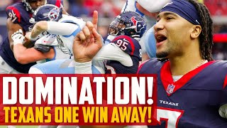 Texans DOMINATION keeps playoff hopes alive, sets up ultimate battle | Texans on