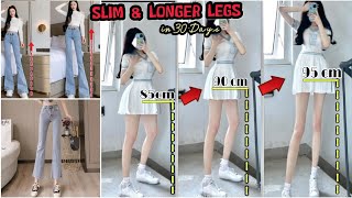 SLIM & LONGER Legs in 30 Day | Home workout challenge