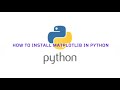 How To Install MATPLOTLIB, NUMPY AND SCIPY IN PYTHON(WINDOWS)