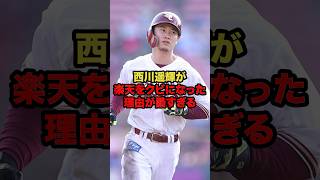 西川遥輝が楽天をクビになった理由が酷すぎる#プロ野球 #野球解説 #戦力外 #shorts